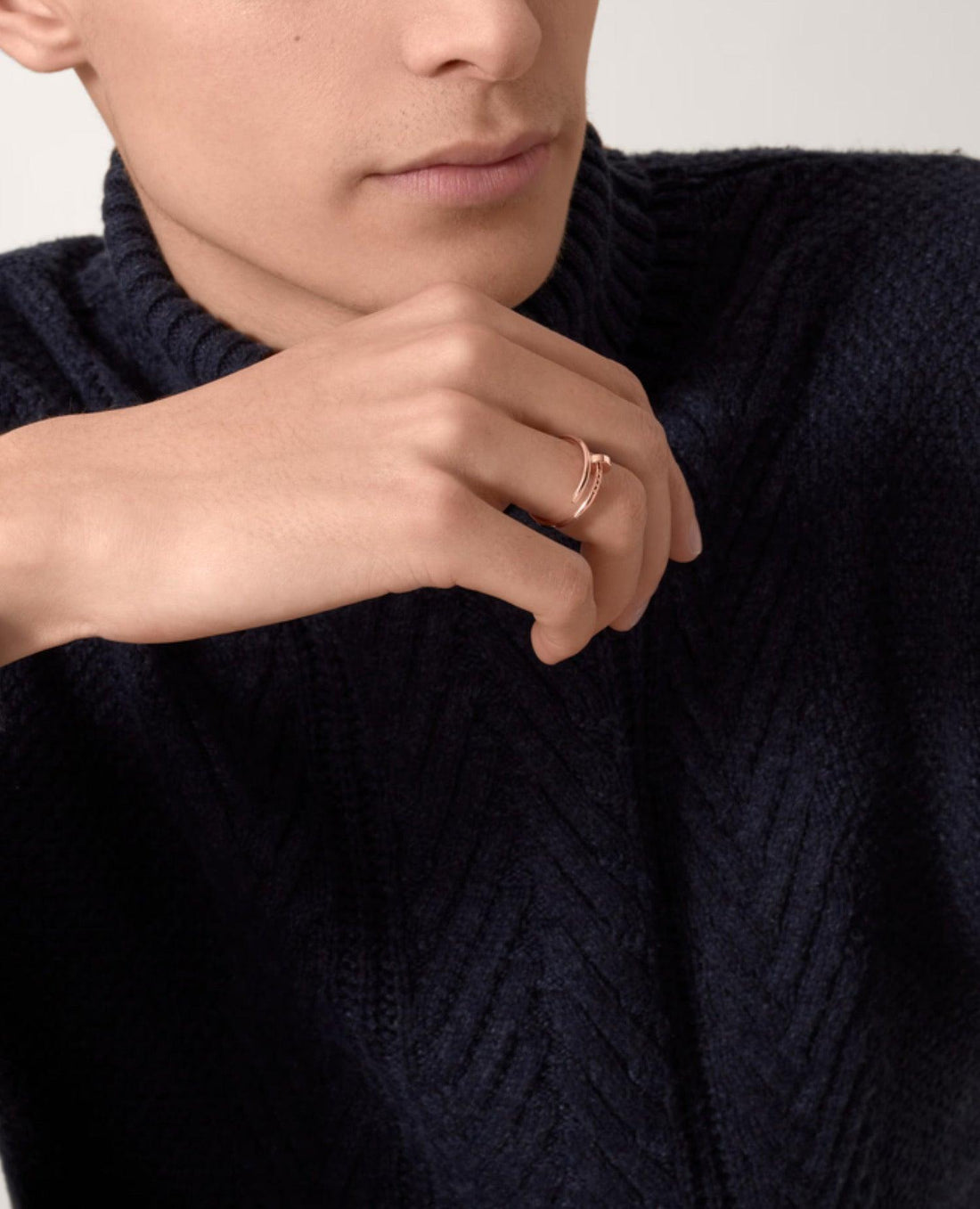 CRT Just Un Clou Ring, Small Model, Rose Gold