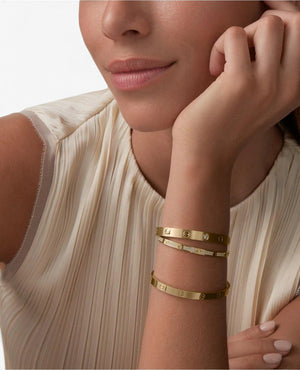 CRT Love Bracelet, Medium Model, Yellow Gold