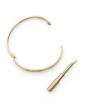 CRT Love Bracelet, Medium Model, Yellow Gold