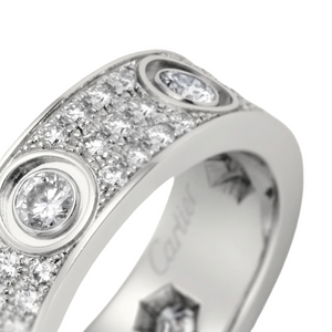 CRT Love Ring, Diamond-Paved