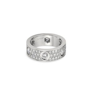 CRT Love Ring, Diamond-Paved