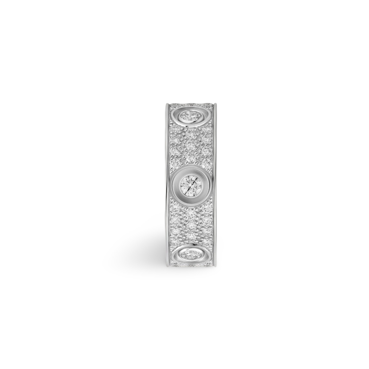 CRT Love Ring, Diamond-Paved