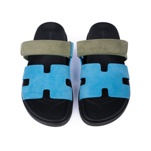 HMS Chypre Sandal Bleu Cameo / Vert Celadon