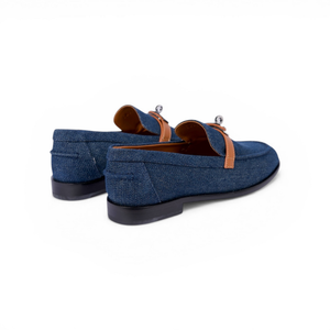 HMS Destin Loafer Bleu Brut / Gold