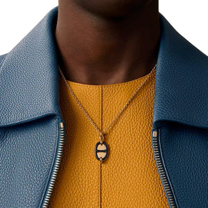 HMS Mini Maillon Pendant, Noir