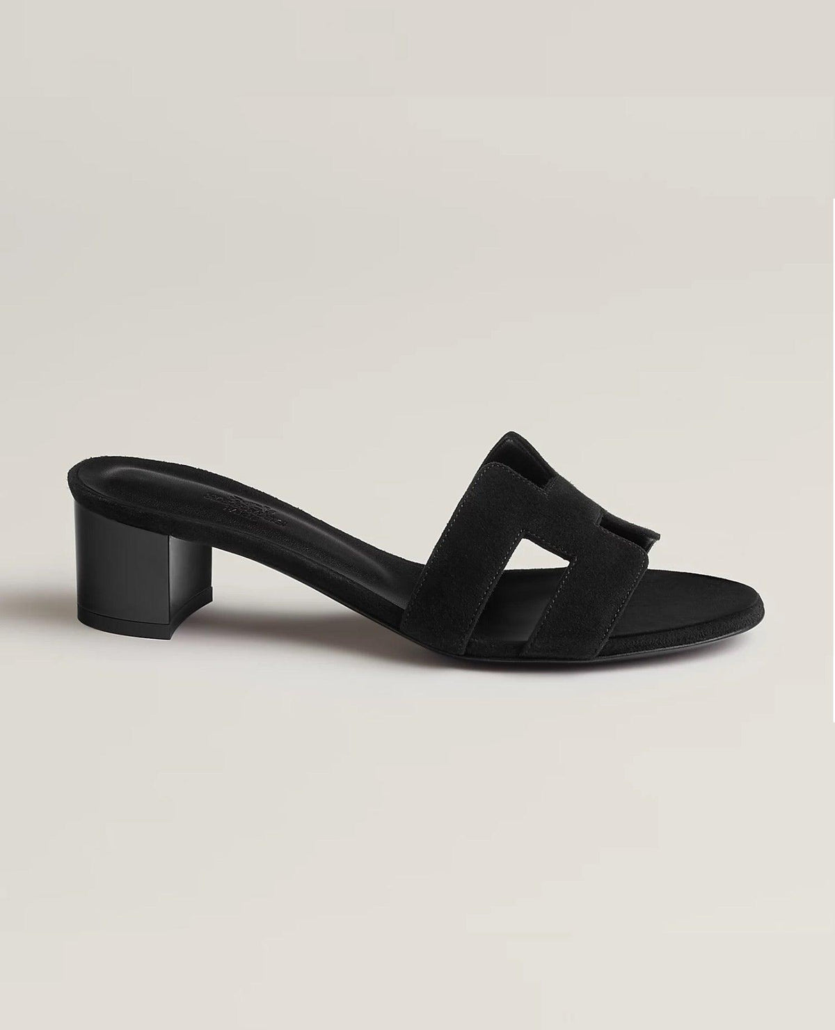 HMS Oasis Sandal Black Suede Goatskin