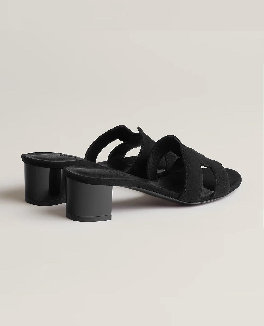 HMS Oasis Sandal Black Suede Goatskin
