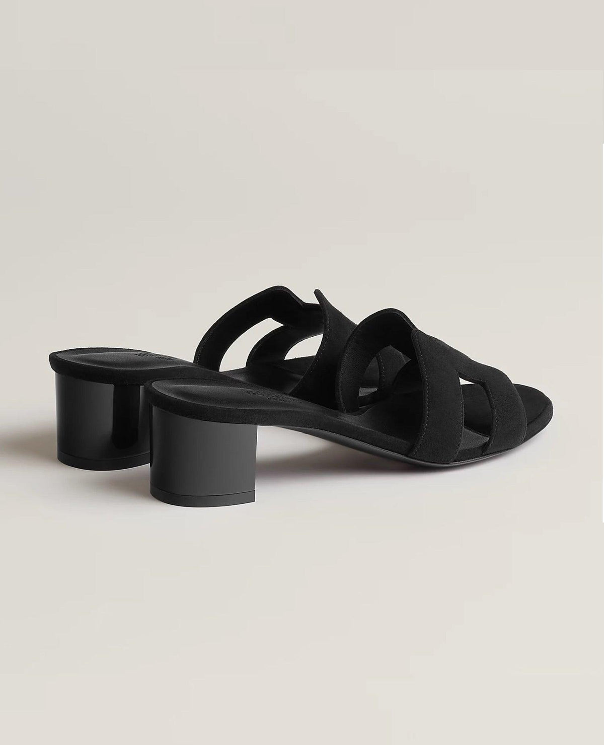 HMS Oasis Sandal Black Suede Goatskin