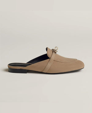 HMS Oz Mule Beige Sable Black Sole