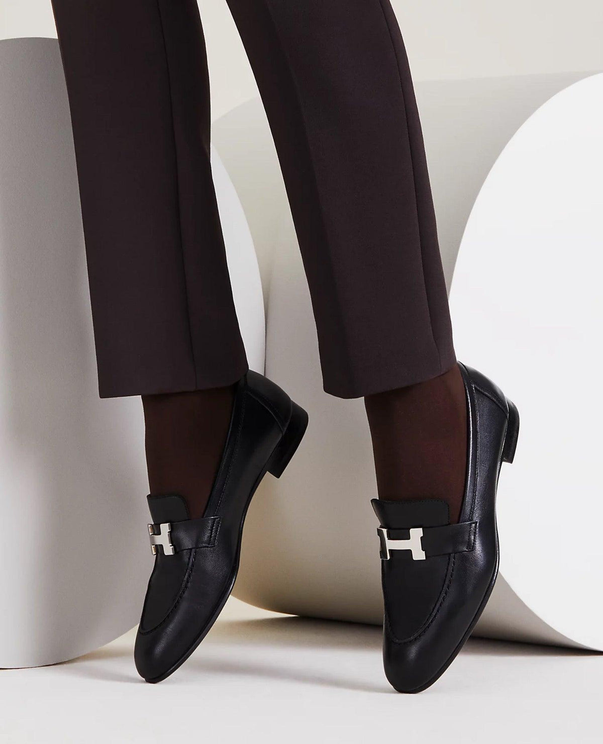 HMS Paris loafer Noir H Silver