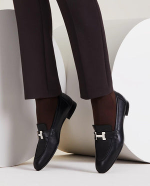 HMS Paris loafer Noir H Silver