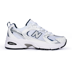 NB 530 White Silver Navy