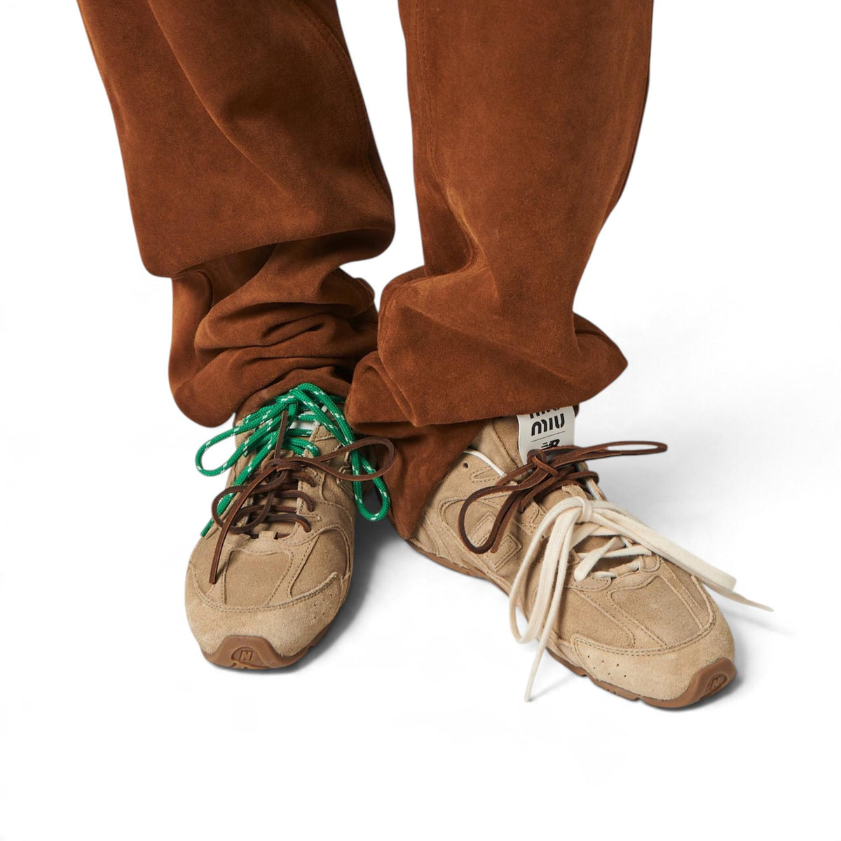 NB X MMU 530 Beige Sneakers Green