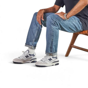 NB 550 White Navy