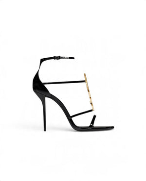 STL Cassandra Sandals In Patent Leather Gold