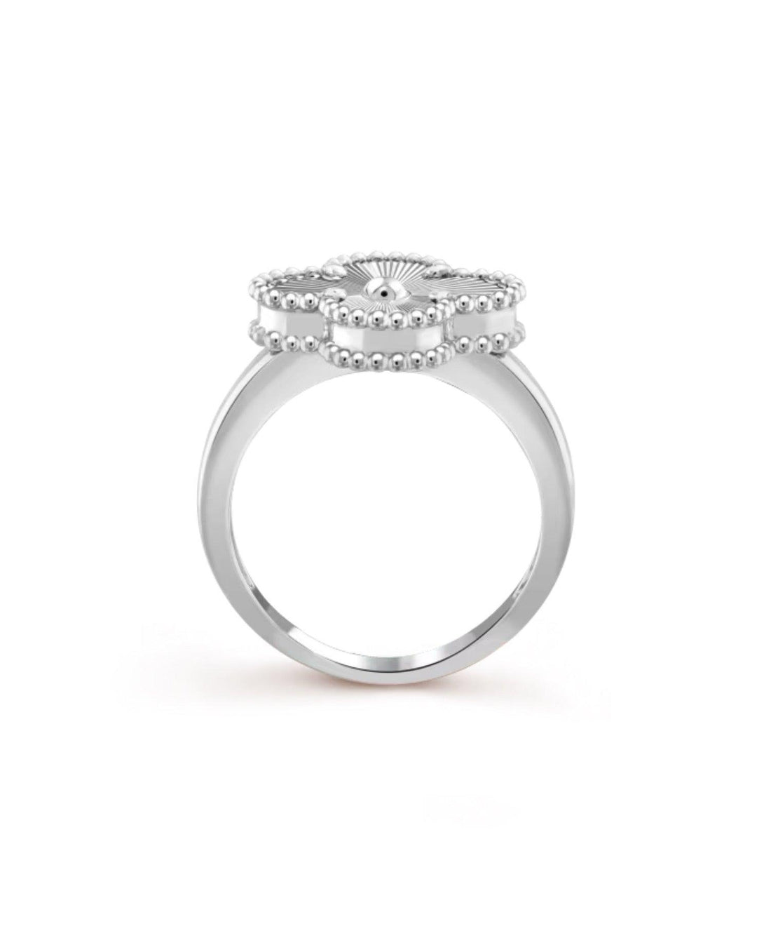 VCF Vintage Alhambra Ring, white gold