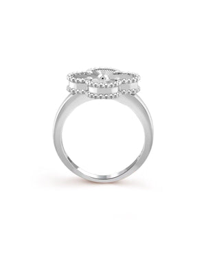 VCF Vintage Alhambra Ring, white gold